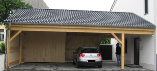 Carport Seitenansicht